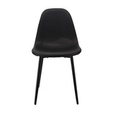 Silla de Comedor BP Moderna Negra con Asiento Acolchado de Poliuretano - SILLAS Y BUTACOS | Bylmo