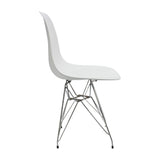 Silla de Comedor DKR Eames 62x44 cm Blanco Polipropileno - SILLAS Y BUTACOS | Bylmo