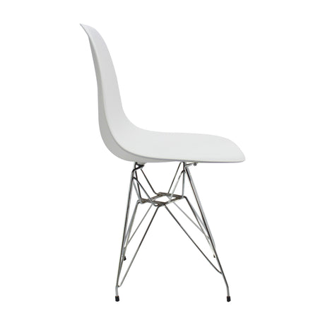 Silla de Comedor DKR Eames 62x44 cm Blanco Polipropileno - SILLAS Y BUTACOS | Bylmo