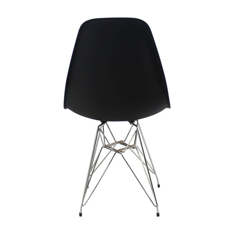 Silla de Comedor DKR Eames Negra 62x44 cm Polipropileno - SILLAS Y BUTACOS | Bylmo