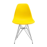 Silla de Comedor DKR Eames Amarilla 62x44 cm Polipropileno - SILLAS Y BUTACOS | Bylmo
