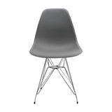 Silla de Comedor DKR Eames Gris 62x44 cm Polipropileno Diseño Moderno - SILLAS Y BUTACOS | Bylmo