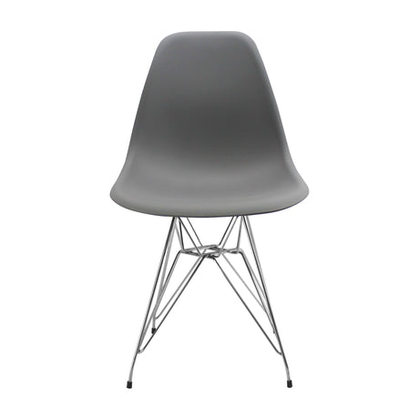 Silla de Comedor DKR Eames Gris 62x44 cm Polipropileno Diseño Moderno - SILLAS Y BUTACOS | Bylmo