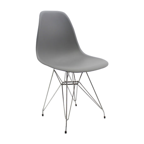 Silla de Comedor DKR Eames Gris 62x44 cm Polipropileno Diseño Moderno - SILLAS Y BUTACOS | Bylmo
