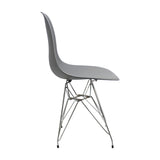 Silla de Comedor DKR Eames Gris 62x44 cm Polipropileno Diseño Moderno - SILLAS Y BUTACOS | Bylmo