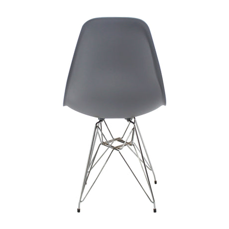 Silla de Comedor DKR Eames Gris 62x44 cm Polipropileno Diseño Moderno - SILLAS Y BUTACOS | Bylmo