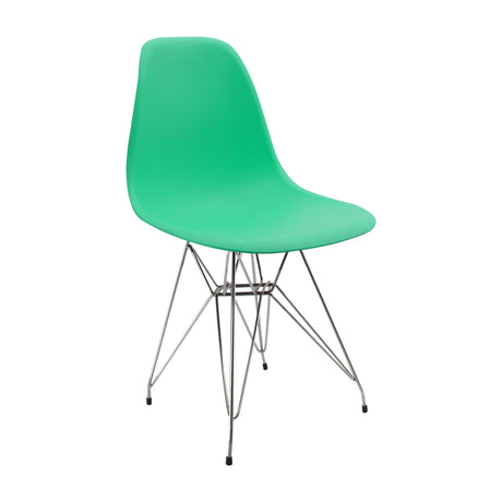 Silla de Comedor DKR Eames Verde Menta 62x44 cm Polipropileno Diseño Moderno - SILLAS Y BUTACOS | Bylmo