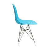 Silla de Comedor DKR Eames Azul 62x82cm 62x44 cm Polipropileno Diseño Moderno - SILLAS Y BUTACOS | Bylmo