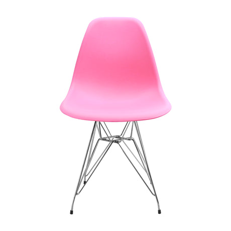 Silla de Comedor DKR Eames Rosada 62x44 cm Polipropileno Diseño Moderno - SILLAS Y BUTACOS | Bylmo