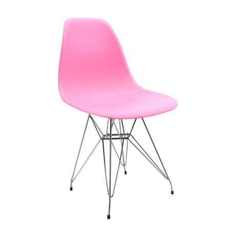 Silla de Comedor DKR Eames Rosada 62x44 cm Polipropileno Diseño Moderno - SILLAS Y BUTACOS | Bylmo