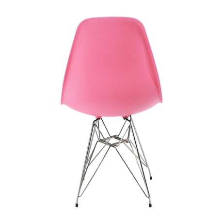 Silla de Comedor DKR Eames Rosada 62x44 cm Polipropileno Diseño Moderno - SILLAS Y BUTACOS | Bylmo