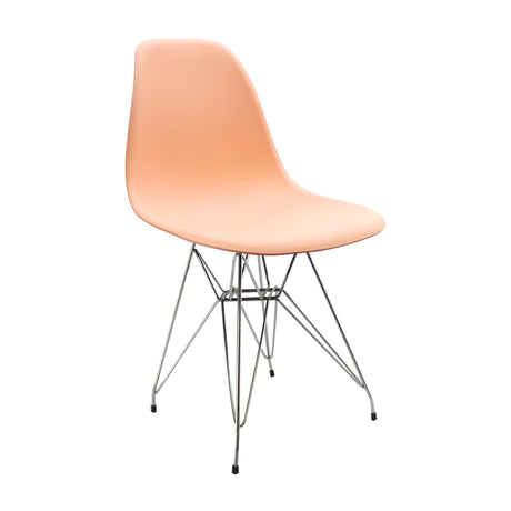 Silla de Comedor DKR Eames Salmón 62x44 cm Polipropileno Diseño Moderno - SILLAS Y BUTACOS | Bylmo