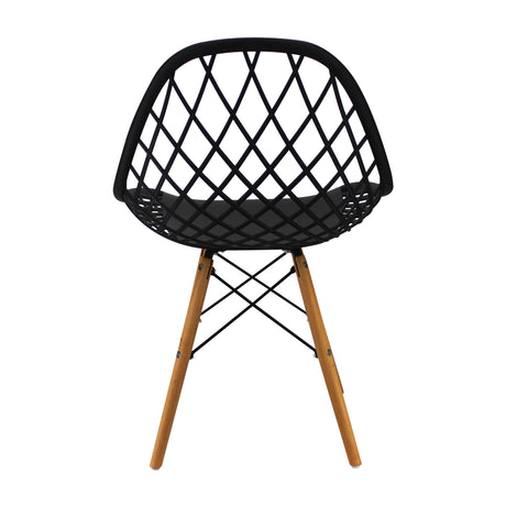 Silla de Comedor Kaila Moderna Negra 49x79 cm - Sillas y Butacos | Bylmo