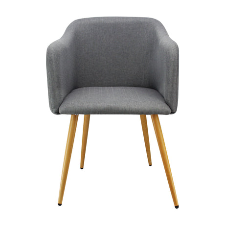Silla de Comedor BM Lino Gris Con Brazos - Sillas y Butacos | Bylmo