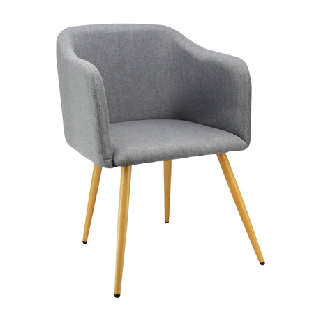 Silla de Comedor BM Lino Gris Con Brazos - Sillas y Butacos | Bylmo