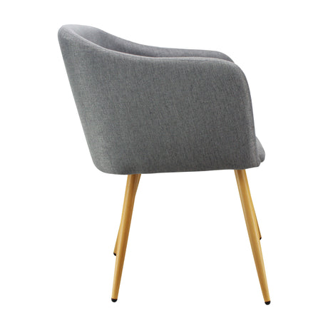 Silla de Comedor BM Lino Gris Con Brazos - Sillas y Butacos | Bylmo