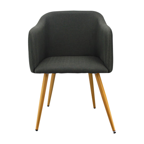 Silla de Comedor BM Lino Grafito Con Brazos - Sillas y Butacos | Bylmo