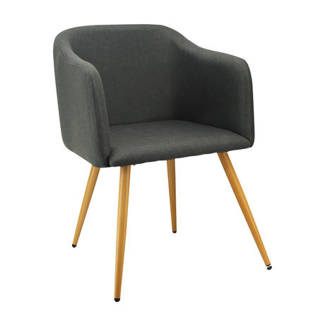 Silla de Comedor BM Lino Grafito Con Brazos - Sillas y Butacos | Bylmo