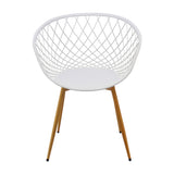 Silla de Comedor Loa Moderna Blanco Polipropileno - Sillas y Butacos | Bylmo