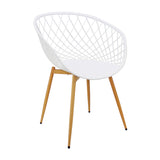 Silla de Comedor Loa Moderna Blanco Polipropileno - Sillas y Butacos | Bylmo