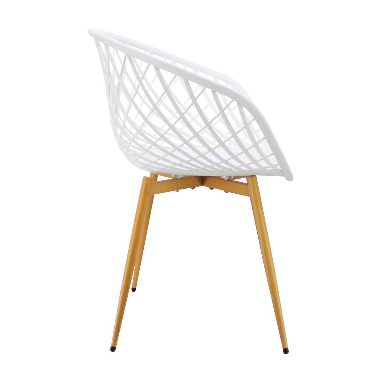 Silla de Comedor Loa Moderna Blanco Polipropileno - Sillas y Butacos | Bylmo