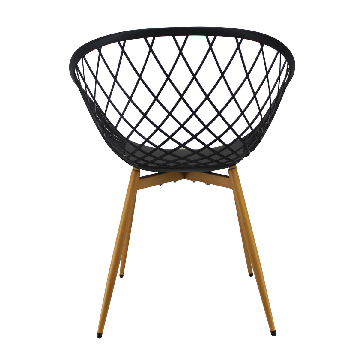 Silla de Comedor Loa Moderno Negro Polipropileno - Sillas y Butacos | Bylmo