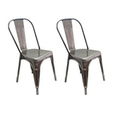 Kit x 2 Sillas Comedor Titan Tolix Rústicas 36x86 cm metal - Sillas y Butacos | Bylmo