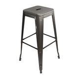 Silla Bar Titan Tolix Rústica 41.5x78 cm Metal Sin Espaldar - Sillas y Butacos | Bylmo