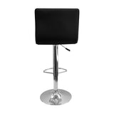 Set x 2 Sillas de Bar Wave Negro Eco Cuero Altura Ajustable - Sillas y Butacos | Bylmo