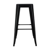 Silla Bar Titan Tolix Negro Alta Moderna 41.5x78cm Sin Espaldar - Sillas y Butacos | Bylmo