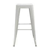 Set x 2 Sillas de Bar Titan Tolix Blanco 41.5x78cm Sin Espaldar - Sillas y Butacos | Bylmo