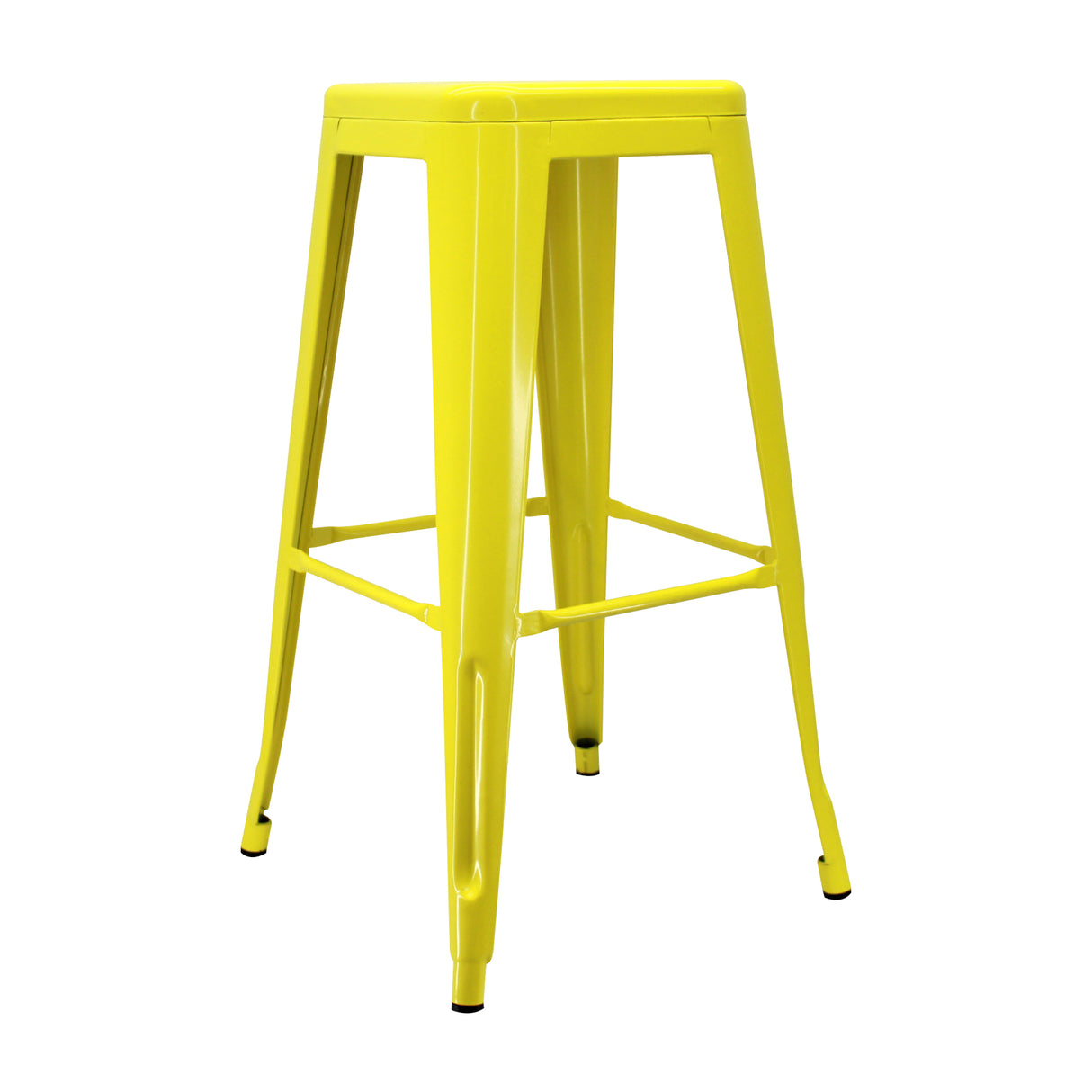 Set x 2 Sillas de Bar Titan Tolix Amarillo 41.5x78cm Sin Espaldar - Sillas y Butacos | Bylmo