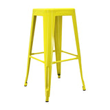 Set x 2 Sillas de Bar Titan Tolix Amarillo 41.5x78cm Sin Espaldar - Sillas y Butacos | Bylmo