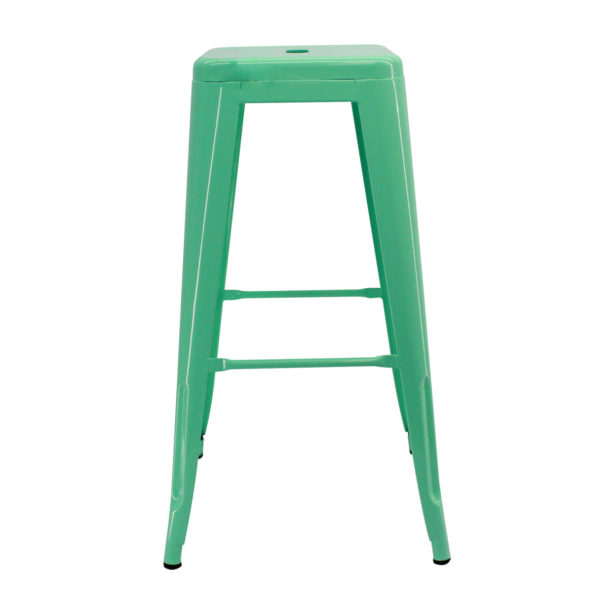 Set x 2 Sillas de Bar Titan Tolix Verde Menta Clásico 41.5x78cm Sin Espaldar - Sillas y Butacos | Bylmo