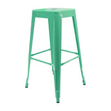 Set x 2 Sillas de Bar Titan Tolix Verde Menta Clásico 41.5x78cm Sin Espaldar - Sillas y Butacos | Bylmo