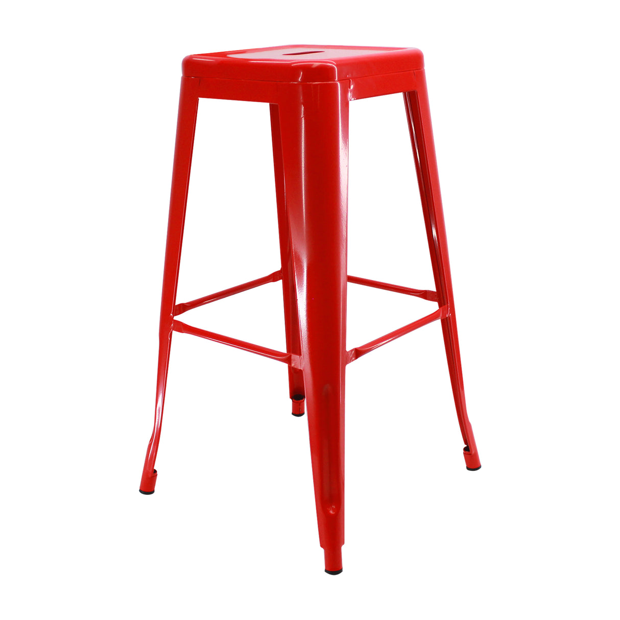 Set x 3 Sillas de Bar Titan Tolix Rojo Moderno 41.5x78cm Sin Espaldar - Sillas y Butacos | Bylmo