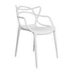 Silla Para Exteriores Solna 54 Cm Blanco Europeo Con Apoya Brazos