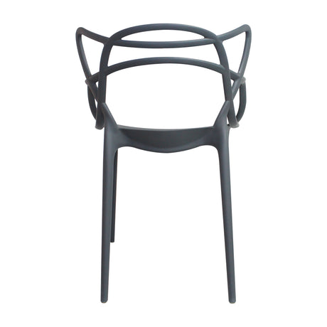 Silla para Exteriores Solna 54 cm Gris Europeo con Apoya Brazos - Sillas de Exterior | Bylmo