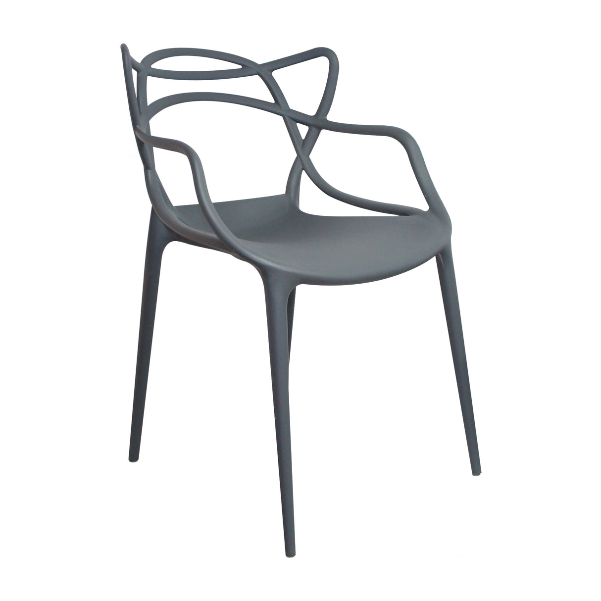 Kit x 2 Sillas para Exteriores Solna 54 cm Gris Europeo con Apoya Brazos - Sillas de Exterior | Bylmo