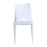 Kit x 4 Sillas para Exteriores Zoé 42 cm Blanco Polipropileno sin Apoya Brazos - Sillas de Exterior | Bylmo