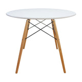 Comedor DKR Eames Madera 90x90 cm Blanco 4 Puestos - Comedores | Bylmo