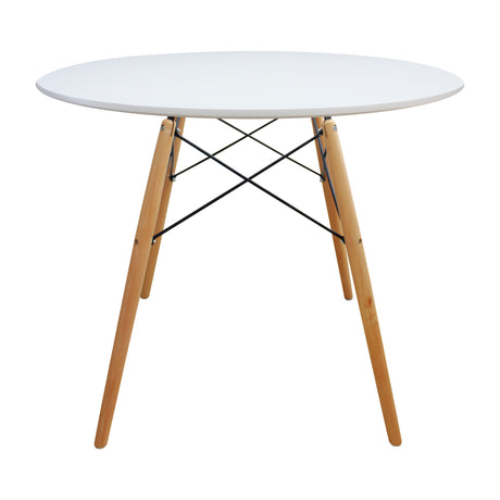 Comedor DKR Eames Madera 90x90 cm Blanco 4 Puestos - Comedores | Bylmo