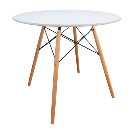 Comedor DKR Eames Madera 90x90 cm Blanco 4 Puestos - Comedores | Bylmo