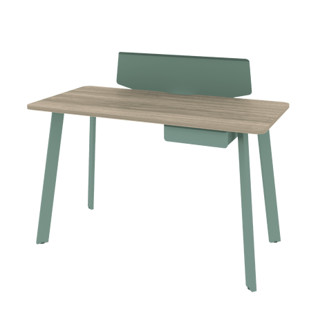 Escritorio Gemma Compacto Verde Pastel 120x73cm Estructura Metálica - Escritorios | Bylmo