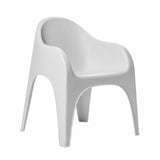 Silla Multipropósito Juga Blanca 65x80cm Moderna y Apilable - Sillas y Butacos | Bylmo