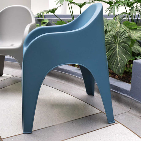Silla Multipropósito Juga Azul 65x80cm Moderna y Apilable - Sillas y Butacos | Bylmo