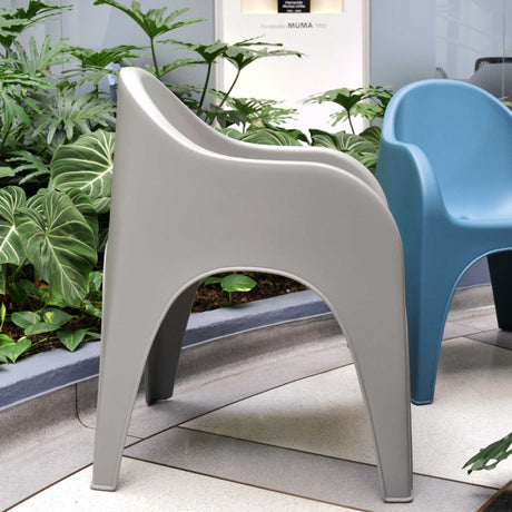 Silla Multipropósito Juga Taupe 65x80cm Moderna y Apilable - Sillas y Butacos | Bylmo