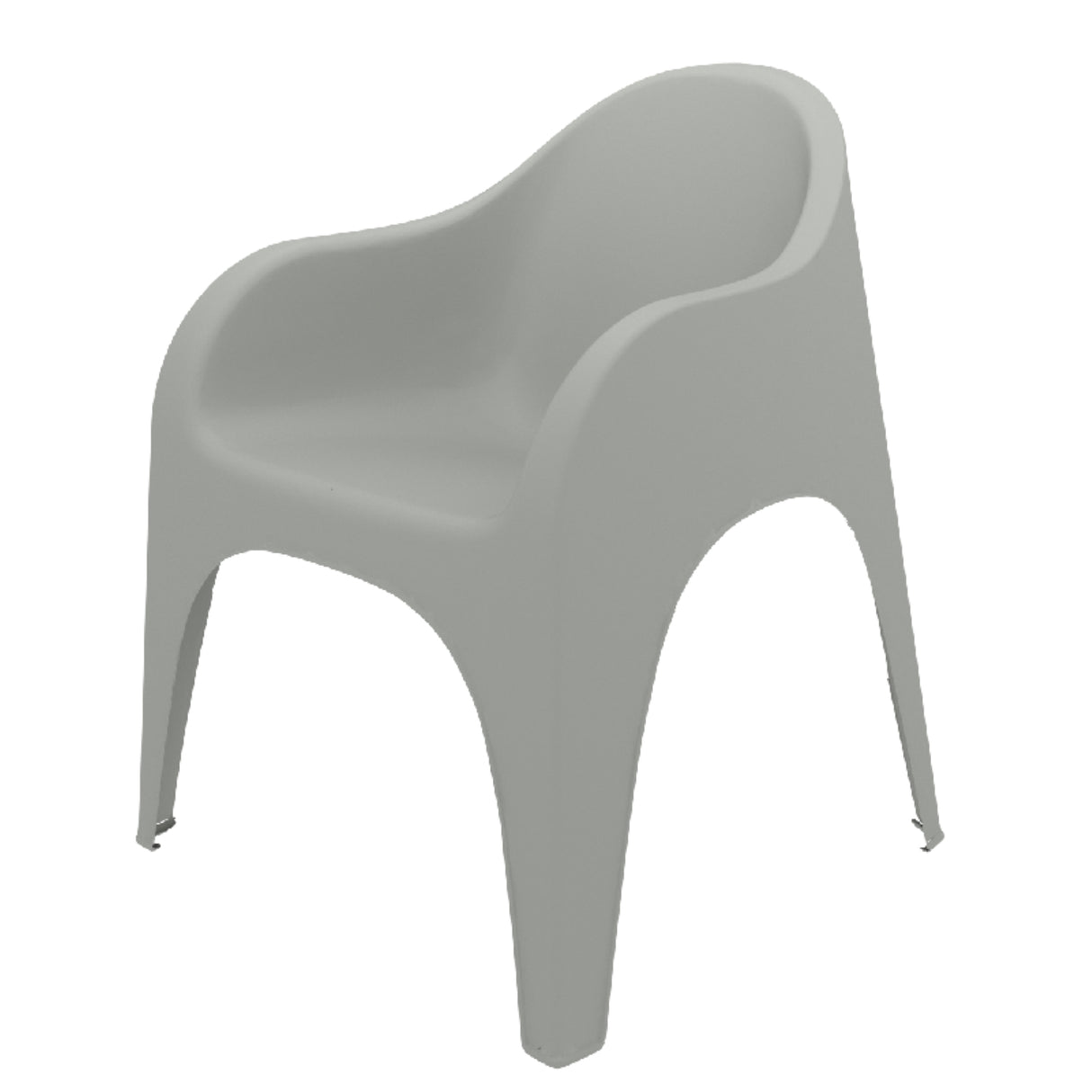 Silla Multipropósito Juga Gris 65x80cm Moderna y Apilable - Sillas y Butacos | Bylmo