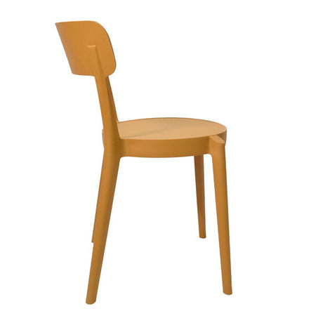Silla Multipropósito Acasa Compacta 53x82 cm Mostaza Ergonómica - Sillas y Butacos | Bylmo
