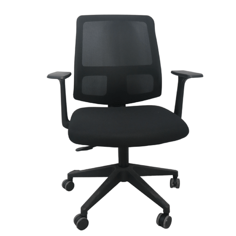 Silla de Oficina Twist Compacta Ergonómica y Transpirable 61x96.5cm - Sillas de Oficina | Bylmo